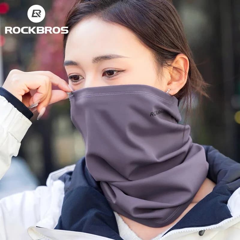 Winddichte thermische fleece nekwarmer voor fietsen in de winter