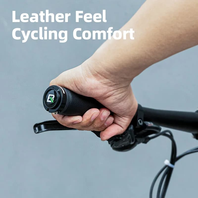 Microvezel Lederen Dubbele Vergrendeling Fietsstuur Grips