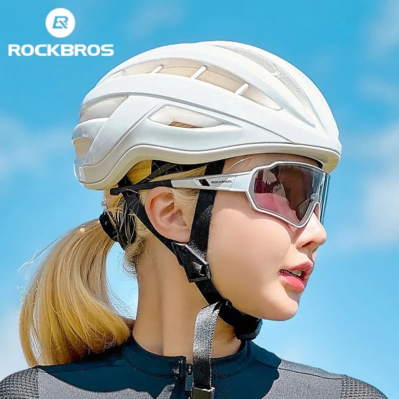 Gepolariseerde fotochromatische brillenglazen met myopie-frame voor fietsers