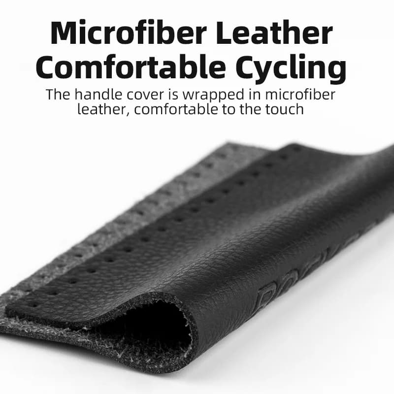 Microvezel Lederen Dubbele Vergrendeling Fietsstuur Grips