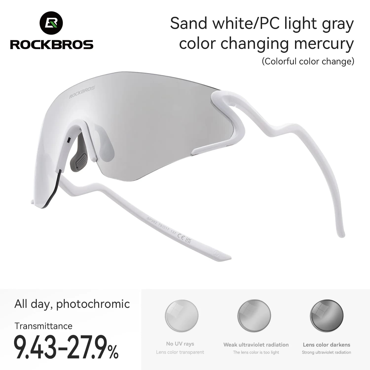 Fototrope Winddichte UV400 Fietsbril