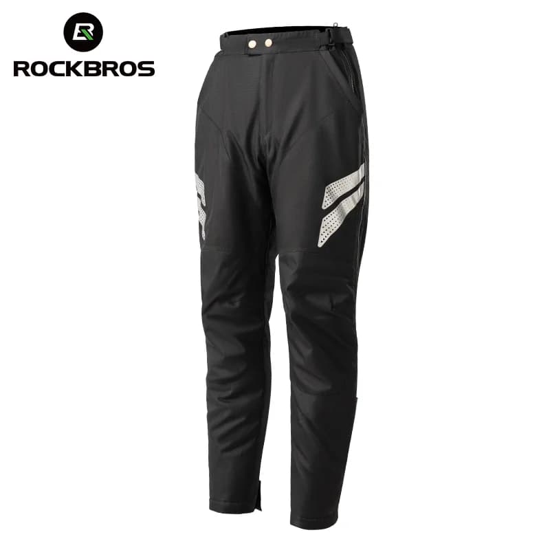 Winddichte thermische fleece winter motorbroek