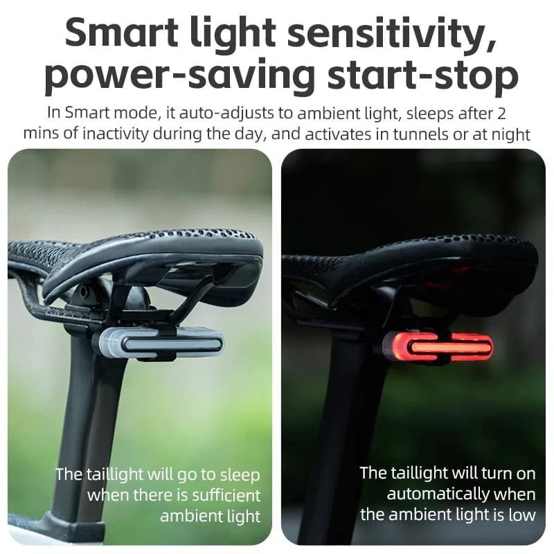 Intelligente remdetectie fietsachterlicht