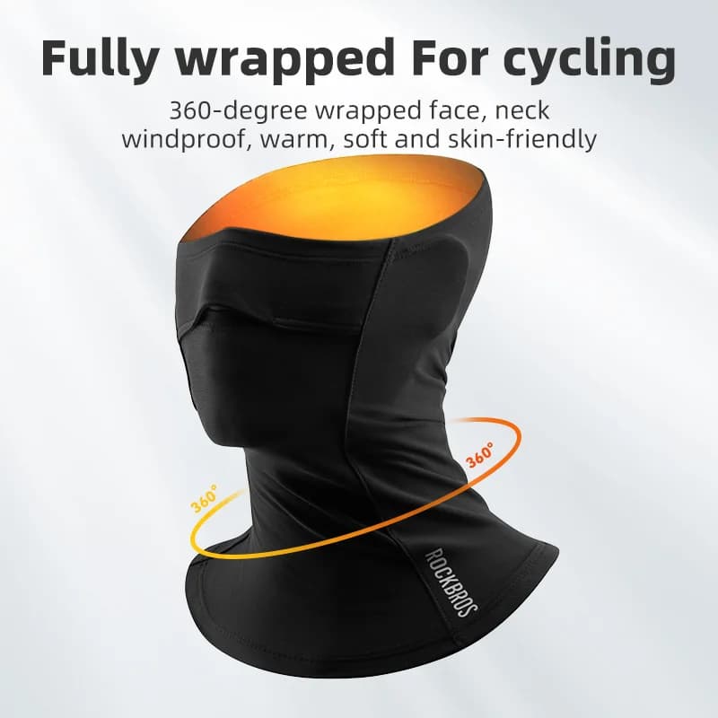 Winddichte thermische nekwarmer / mondkapje