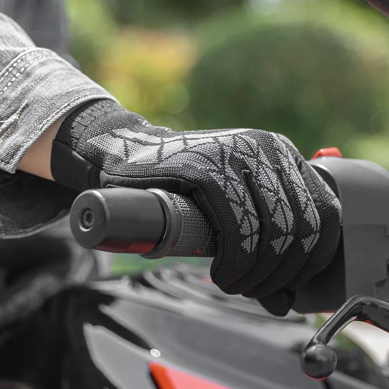 Ademende volledige vinger fietshandschoenen met touchscreen