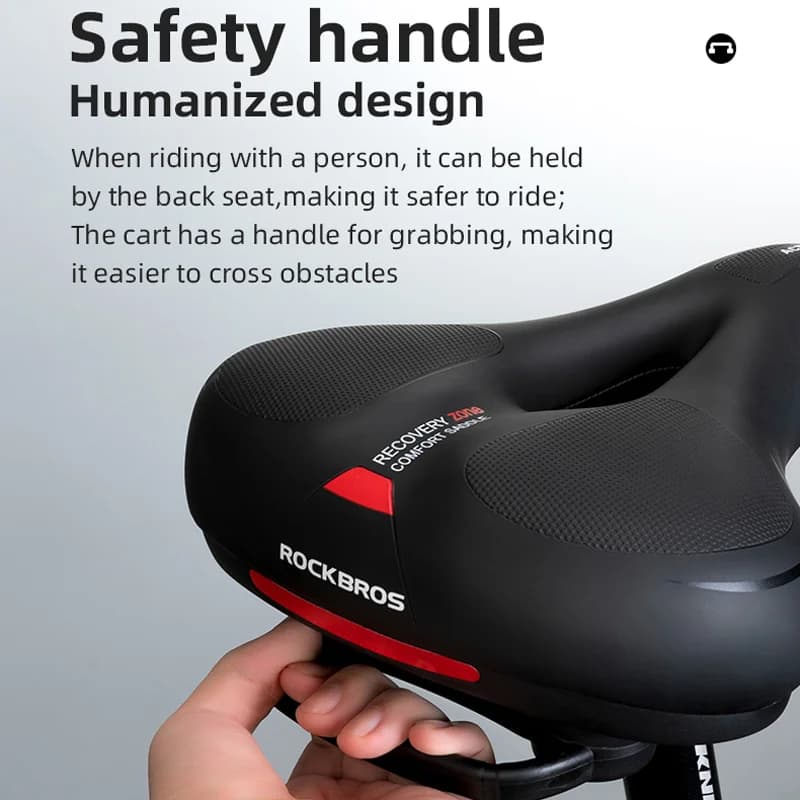 Waterdicht PU-fietszadel met memory foam