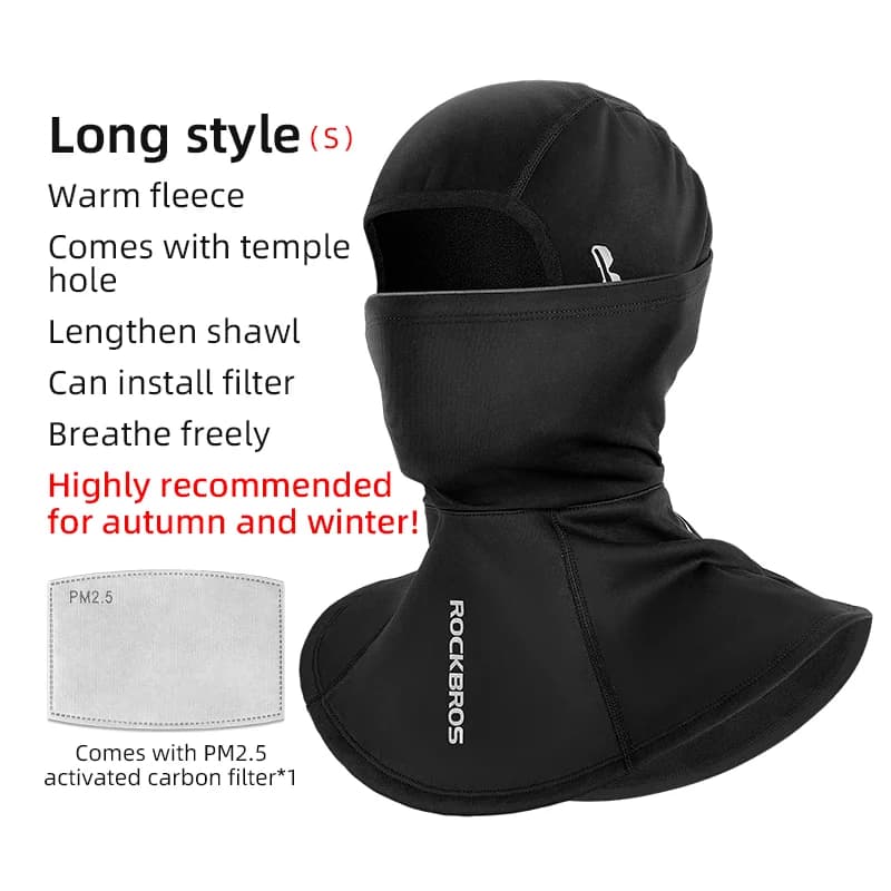 Winterse Winddichte Fleece Baclava voor Fietsen