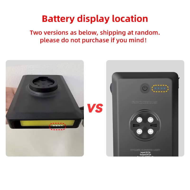 5000mAh USB oplaadbare fietsvoorlicht