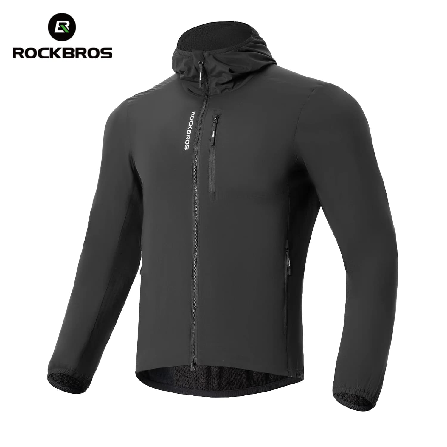 Dubbel-laags warm fleece fietsjack voor de winter